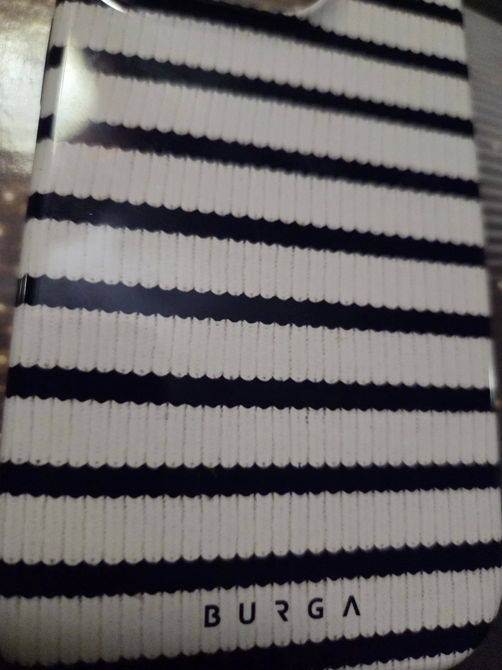 Black and White Striped Case for iPhone 14 Pro